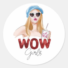 WOW Meisjes Esthetische Sticker | Cute Glitter Mod