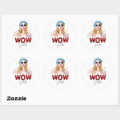 WOW Meisjes Esthetische Sticker | Cute Glitter Mod (Vel)