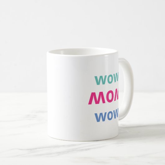 Wow Moeder Moederdag Koffiemok (Voorkant rechts)