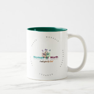 WOW-Mok 15 oz (groen) Tweekleurige Koffiemok