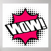 WOW Old School Cartoon Style Poster (Voorkant)