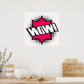 WOW Old School Cartoon Style Poster (Keuken)