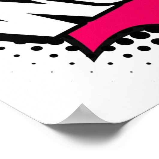 WOW Old School Cartoon Style Poster (Hoek)