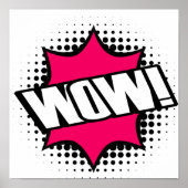 WOW Old School Cartoon Style Poster (Voorkant)