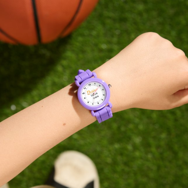WOW! 🟣 Paarse kinderhorloge op maat als cadeau Horloge (Pols)