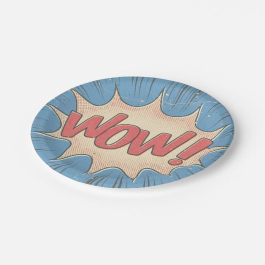 Wow! Papieren Bordje (Gekanteld)