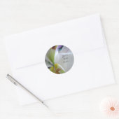 Wow Phalaenopsis Orchidee bruiloft uitnodiging zeg Ronde Sticker (Envelop)