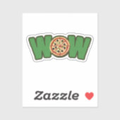 WOW Pizza Sticker (Vel)