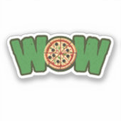 WOW Pizza Sticker (Voorkant)