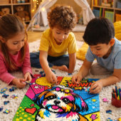 “WOW! Pop-Art Shih Tzu” Legpuzzel