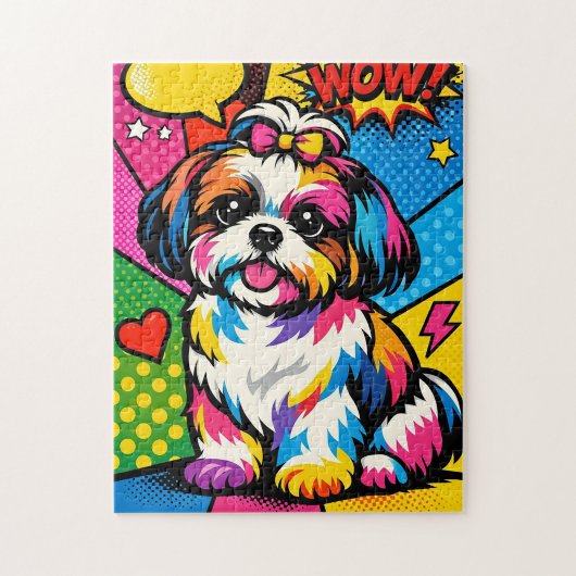 “WOW! Pop-Art Shih Tzu” Legpuzzel