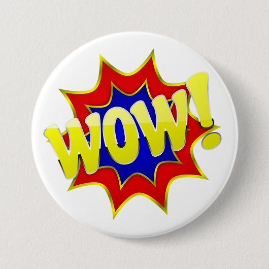 Wow Ronde Button 7,6 Cm (Voorkant)
