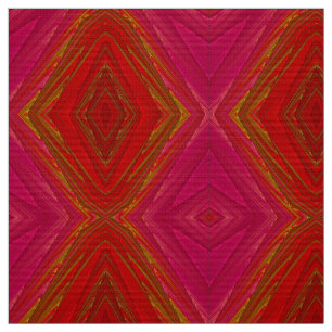 WOW! Roze rood geel geometrisch ontwerp ~ ~ Stof