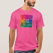 Wow roze Sjabloon Upload Bedrijf Logo Mannen Moder T-shirt (Voorkant)