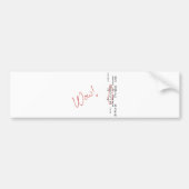 Wow SETI bericht Bumpersticker (Voorkant)