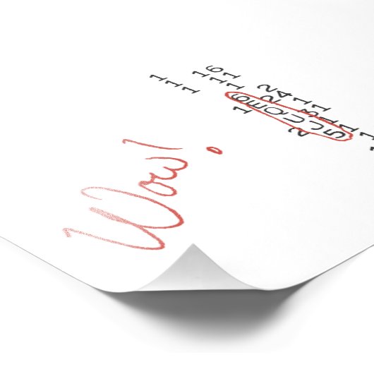 Wow SETI bericht Foto Afdruk (Hoek)