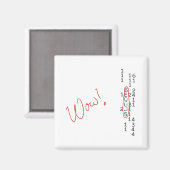 Wow SETI bericht Magneet (Voorkant / Achterkant)