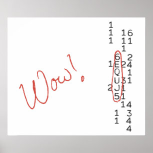 Wow SETI bericht Poster