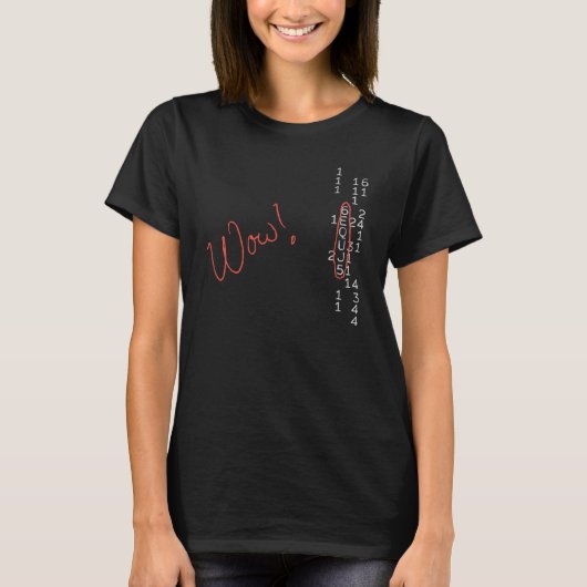 Wow SETI bericht T-shirt (Voorkant)