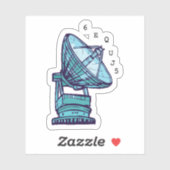 Wow! SETI-signaal 6EQUJ5 8/15/77 Sticker (Vel)