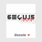 Wow! SETI-signaal 6EQUJ5 8/15/77 Sticker (Vel)