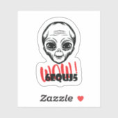 Wow! SETI-signaal 6EQUJ5 8/15/77 Sticker (Vel)