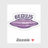 Wow! SETI-signaal 6EQUJ5 8/15/77 Sticker (Vel)