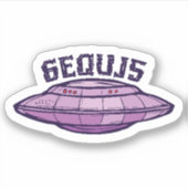 Wow! SETI-signaal 6EQUJ5 8/15/77 Sticker (Voorkant)