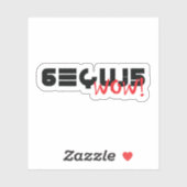 Wow! SETI-signaal 6EQUJ5 8/15/77 Sticker (Vel)