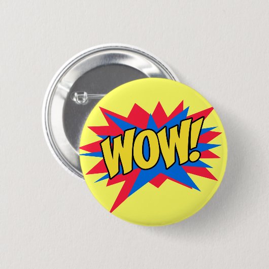 WOW spannend Ronde Button 5,7 Cm (Voorkant /achterkant)