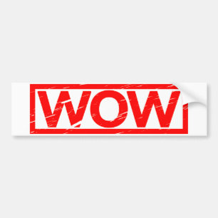 Wow Stempel Bumpersticker