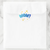 “WOW!” Stimuleringssticker Ronde Sticker (Tas)