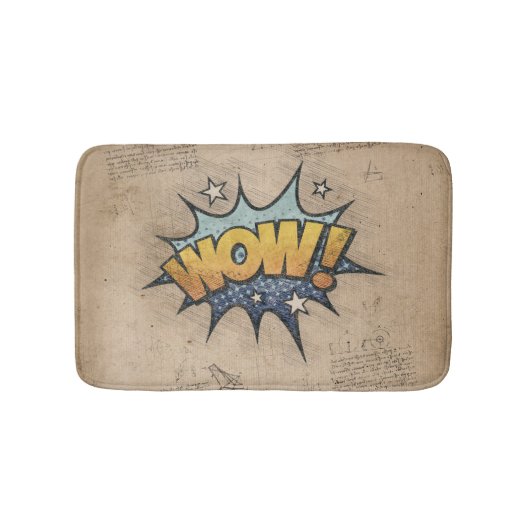 WOW!  stripboek Steampunk Pop Badmat (Voorkant)