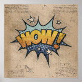 WOW! stripboek Steampunk Pop Poster (Voorkant)