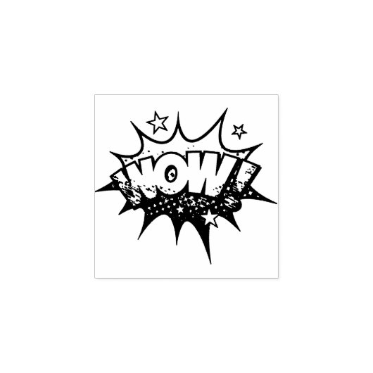 WOW! stripboek Steampunk Pop Rubberstempel (Afrduk)