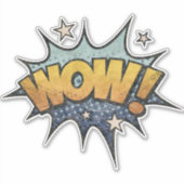 WOW!  stripboek Steampunk Pop Sticker (Voorkant)