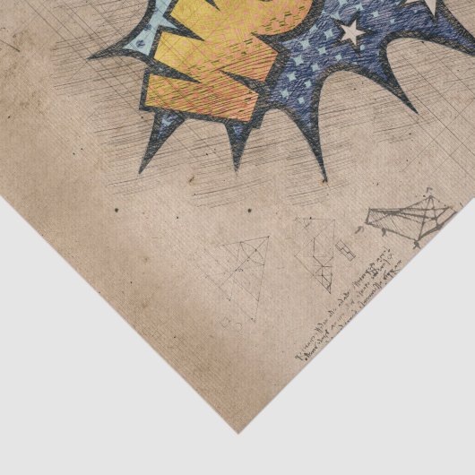 WOW! stripboek Steampunk Pop Tissuepapier (Detail)