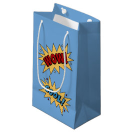WOW STRIPSTIJL LEUK KINDER PARTIJ BLAUW CADEAU KLEIN CADEAUZAKJE
