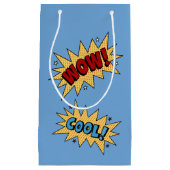 WOW STRIPSTIJL LEUK KINDER PARTIJ BLAUW CADEAU KLEIN CADEAUZAKJE (Voorkant)