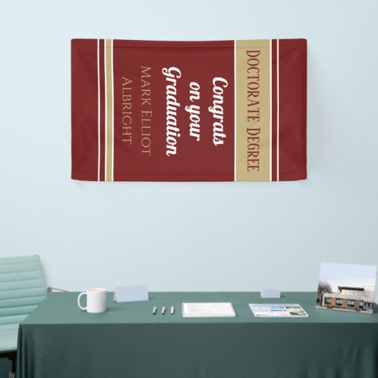 Wow! Verticaal Doctoraat Graad custom Banner (Beurs)