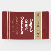 Wow! Verticaal Doctoraat Graad custom Banner (Horizontaal)