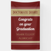 Wow! Verticaal Doctoraat Graad custom Banner (Verticaal)