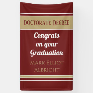 Wow! Verticaal Doctoraat Graad custom Banner