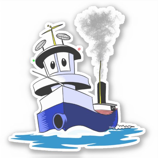 Wow vrachtschip sticker (Voorkant)