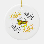 Wow Vrij-dag t-shirt Essential Keramisch Ornament (Achterkant)