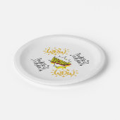 Wow Vrij-dag t-shirt Essential Papieren Bordje (Gekanteld)