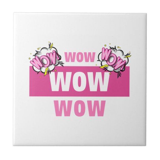 wow vrije dag Klassiek Tegeltje (Voorkant)