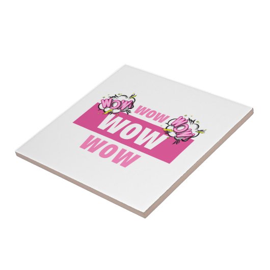 wow vrije dag Klassiek Tegeltje (Zijkant)