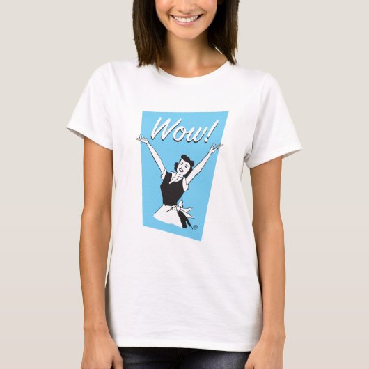 Wow! vrouw t-shirt (Voorkant)