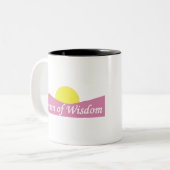 WOW! Vrouwen van de Logo van Wisdom Tweekleurige Koffiemok (Voorkant links)